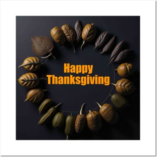 Happy Thanksgiving Greetings Posters and Art